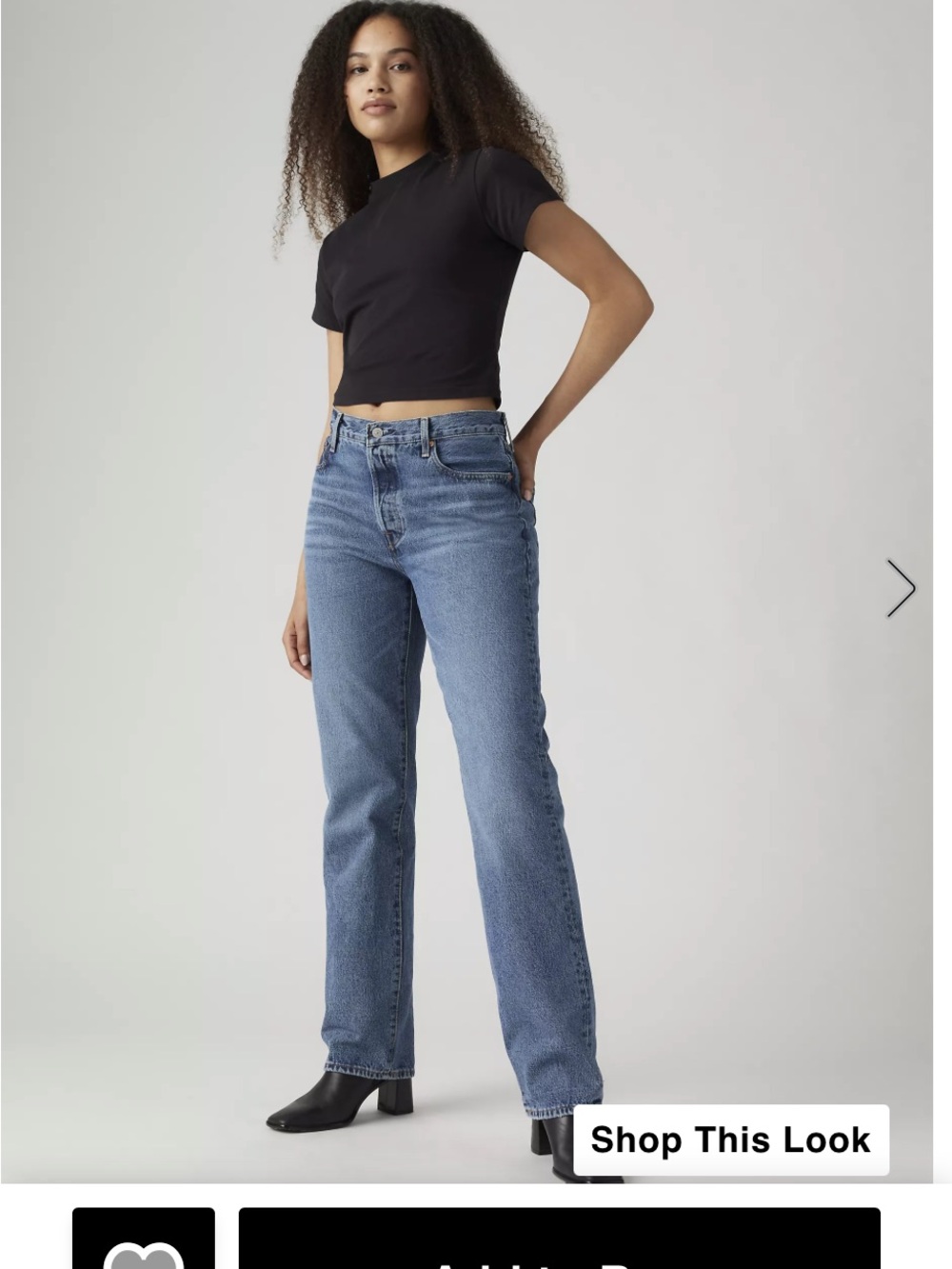 Levi's 501 90s Wide Leg Jeans in Medium Blue Wash